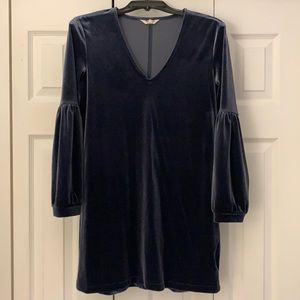 Madewell Velvet Balloon-Sleeve Dress